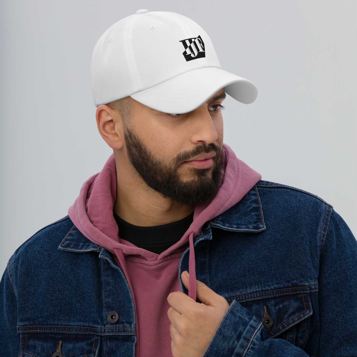 IJF Logo White Baseball Cap