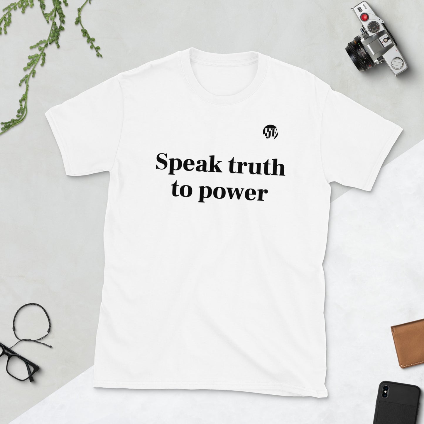 “Speak Truth to Power” White T-Shirt